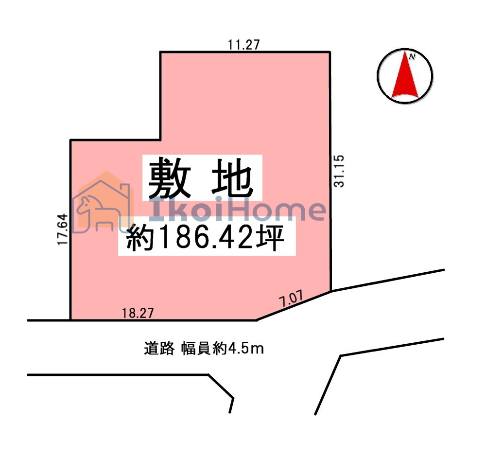 神戸市西区神出町池田　土地の土地図|●年中無休：当日予約可●建築条件ございませんのでお好きなハウスメーカーで建築可能です！