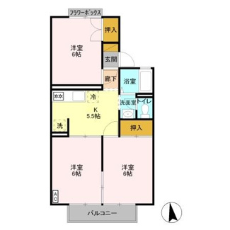 【間取り】 | コーポなみまつ　Ⅱ