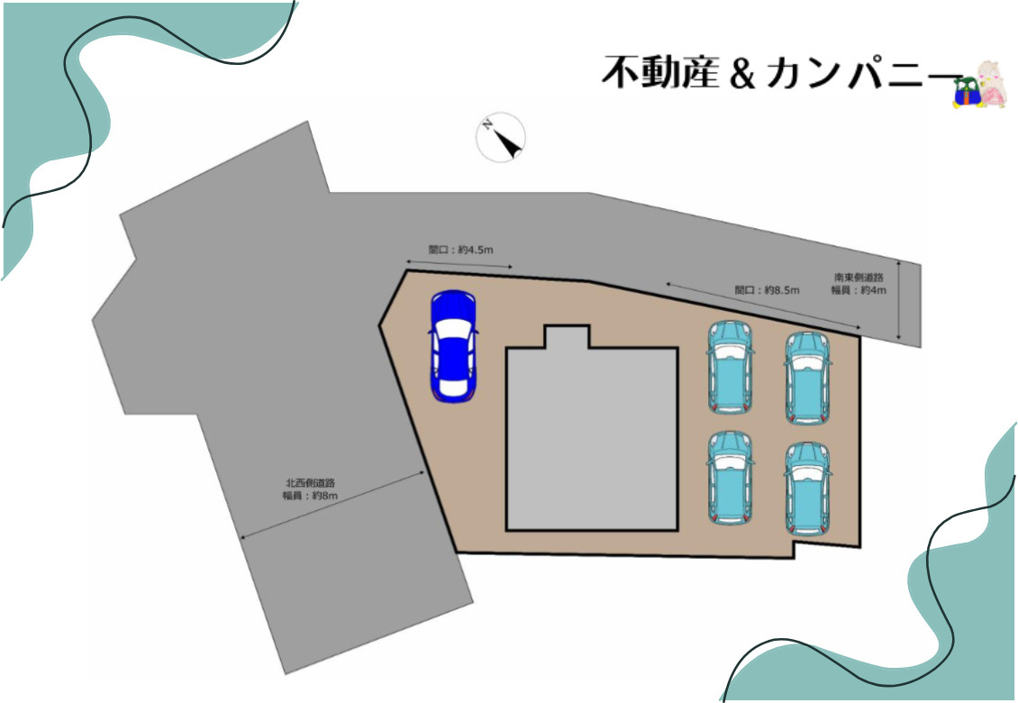 高野町中古戸建の区画図