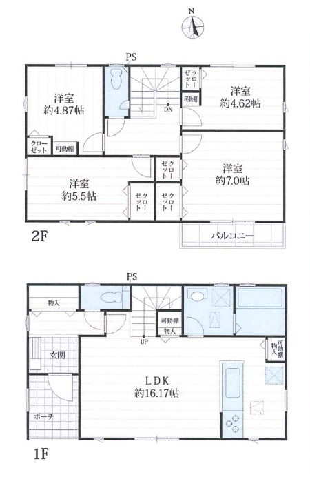 【中古戸建】伊勢崎市寿町の間取り|7号棟