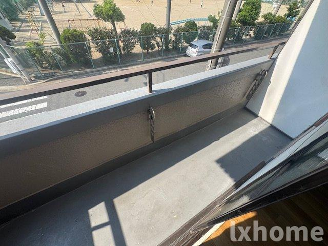 萩原マンションのバルコニー|広々としたバルコニーです