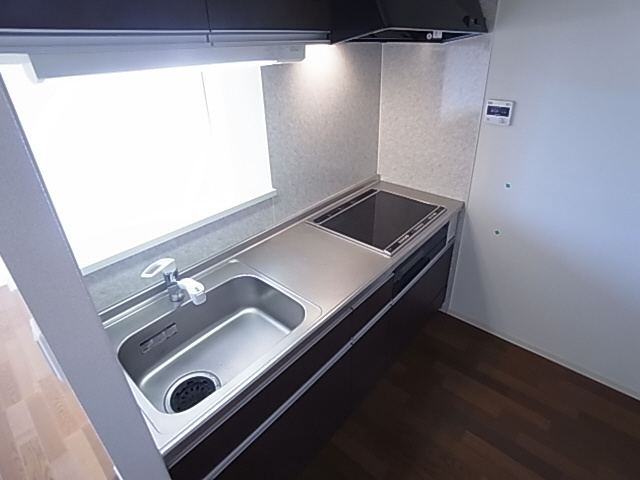 神戸市長田区片山町２丁目のアパートのキッチン|システムキッチン（ＩＨ３口）