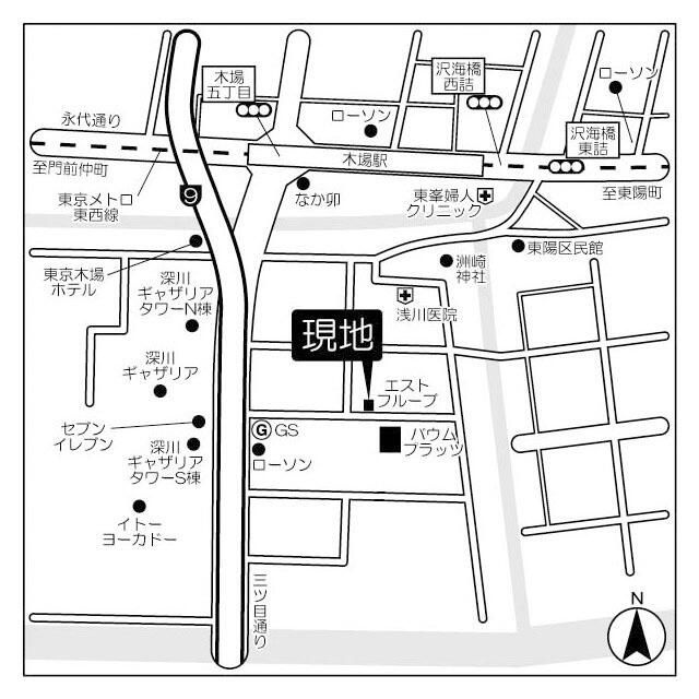 エストフルーヴの地図