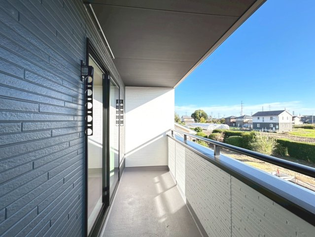 グラファーレ　一宮市大和町氏永　全3区画分譲のバルコニー|バルコニーは南向きで洗濯物もよく乾きます！