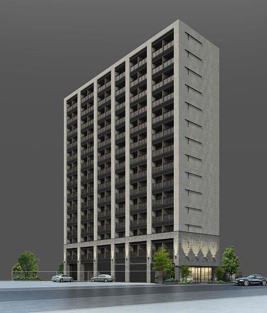 パークアクシス福岡県庁前の外観|外観は落ち着いています