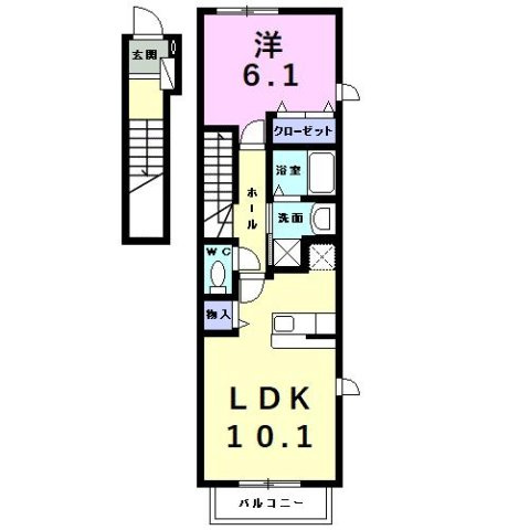 クラーベル志貴　　刈谷市近郊の賃貸はクラスホームの間取り