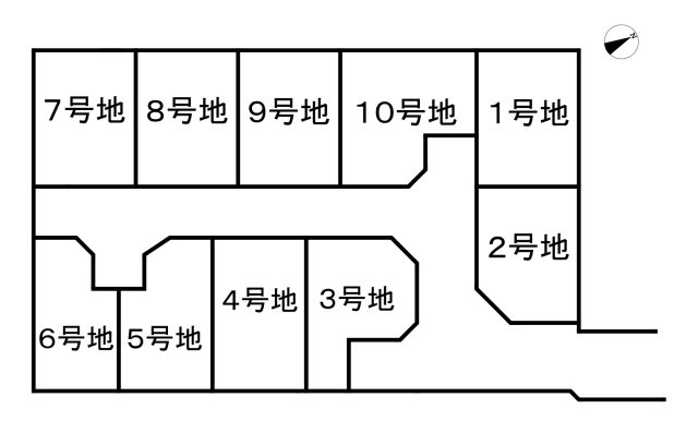 赤穂市加里屋/全10区画の区画図