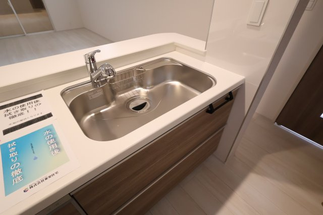 《仲介手数料無料》岩槻区大字岩槻5273-19(全1戸)新築一戸建てブルーミングガーデンのキッチン|撮影日 　2025年11月6日 14:15 曇り