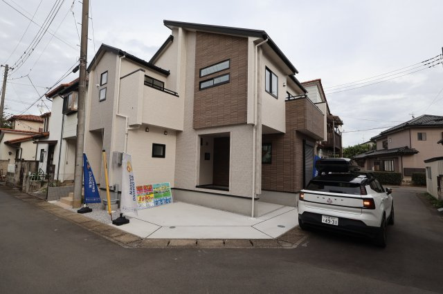 《仲介手数料無料》岩槻区大字岩槻5273-19(全1戸)新築一戸建てブルーミングガーデンの外観|撮影日 　2025年11月6日 14:15 曇り