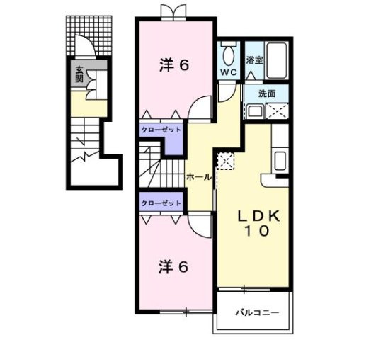 メゾン　ルミエールＢの間取り