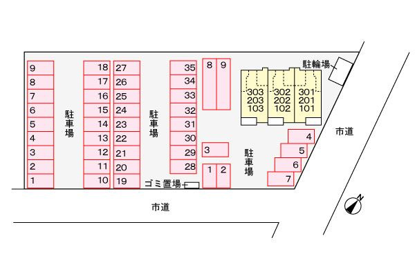 Ｅ・泉田道　　　刈谷市の賃貸ならクラスホーム刈谷店の駐車場