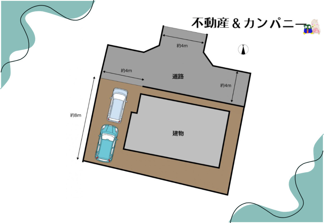 水泥町中古戸建の区画図