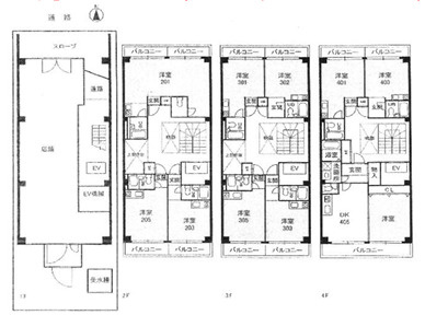 コレクション長居公園の間取り