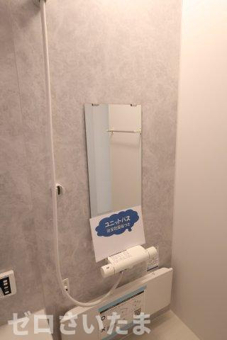 《仲介手数料無料》岩槻区大字南辻32新築一戸建てリーブルガーデンの浴室|撮影日 2025年10月27日 15:00 晴れ