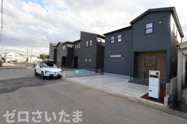 《仲介手数料無料》岩槻区大字南辻32新築一戸建てリーブルガーデンの外観|撮影日 2025年10月27日 15:00 晴れ