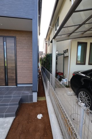 《仲介手数料無料》岩槻区大字南辻32新築一戸建てリーブルガーデンの外観|撮影日 2025年10月27日 15:00 晴れ