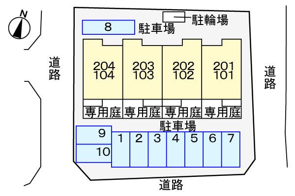 エル・シーダー　　刈谷市近郊の賃貸はクラスホームの駐車場