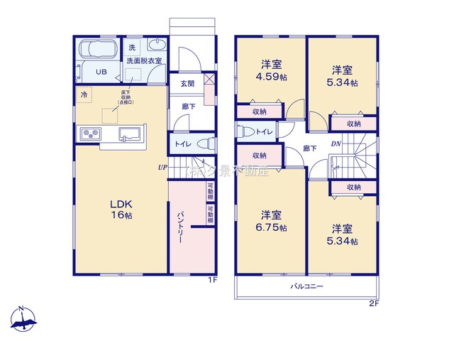 《仲介手数料無料》岩槻区大字平林寺589(1号棟)新築一戸建てリーブルガーデン