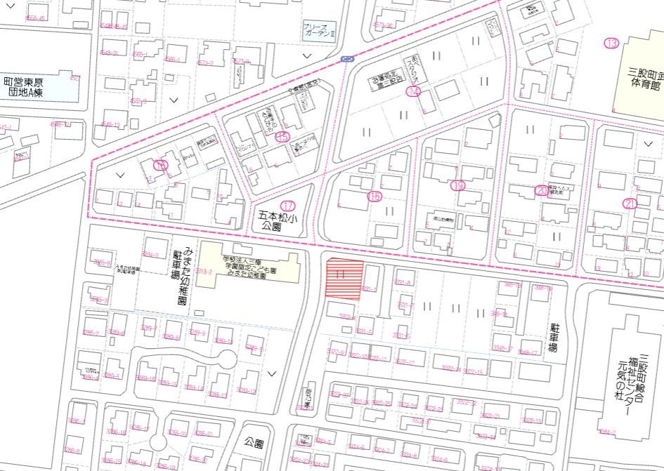 北諸県郡三股町大字樺山の売地の土地図
