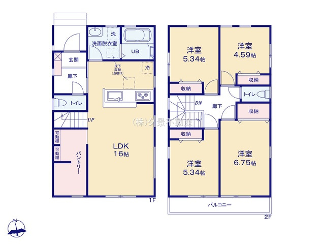 《仲介手数料無料》岩槻区大字平林寺589(6号棟)新築一戸建てリーブルガーデン