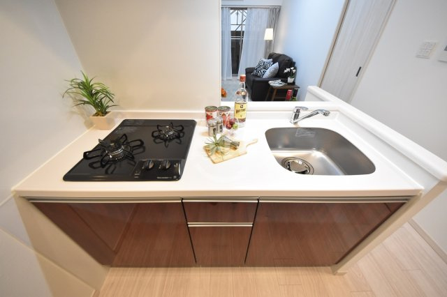 La Douceur天満（ラドゥセール天満）のキッチン|La Douceur天満　ガス２口コンロ