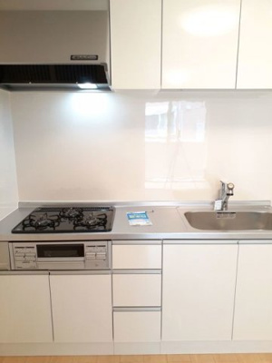 【キッチン】 | クレールⅣ　Ｄ | 【クレールⅣ　Ｄ】コンパクトなキッチンで掃除もラクラク