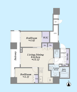 【間取り】 | ワールドシティタワーズ　アクアタワー