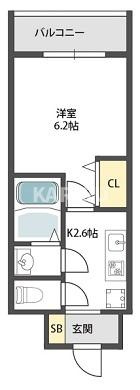 グランパシフィック今里南 の間取り