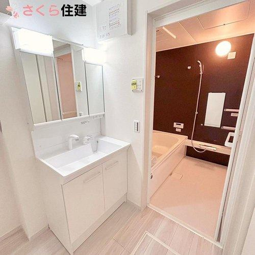 宇都宮市西原町2期　2号棟の洗面所|清潔感のある洗面所です！