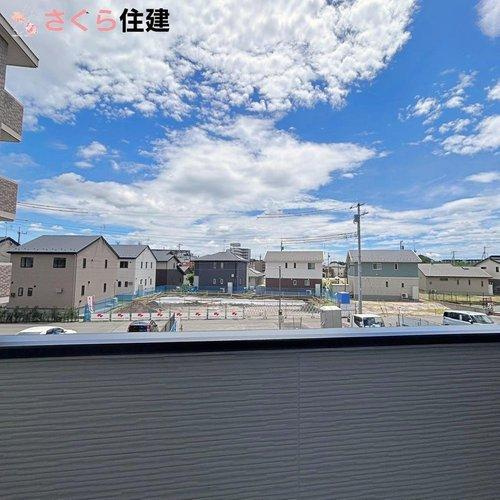 宇都宮市西原町2期　2号棟のバルコニー|日当たり・眺めが超良好のバルコニー♪