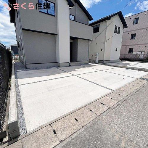 宇都宮市西原町2期　2号棟の駐車場|嬉しい駐車場3台可能♪来客時も駐車出来ますね