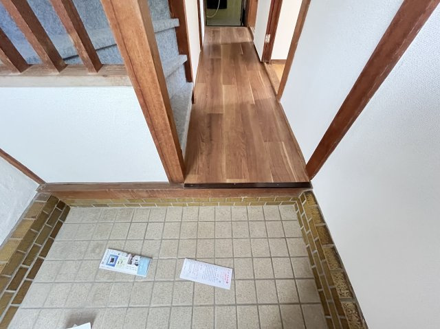 丈六借家の玄関