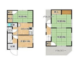 丈六借家の間取り