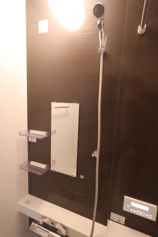 《仲介手数料無料》浦和区大原２丁目14-2(全1戸)新築一戸建てKEIAI GRACEの浴室|撮影日 2025年10月6日 15:50 晴れ