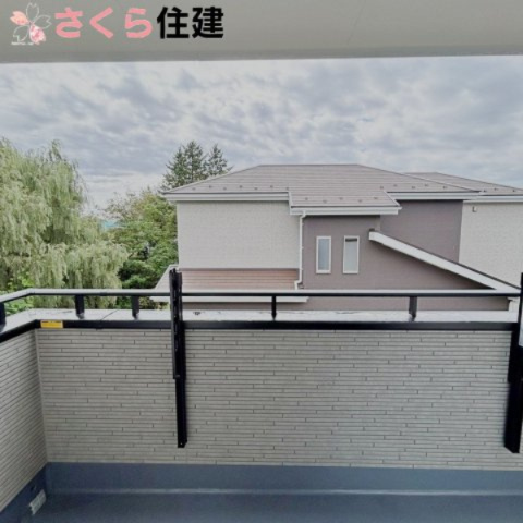 宇都宮市岩曽24-P1　2号棟のバルコニー|日当たり良好のバルコニー。