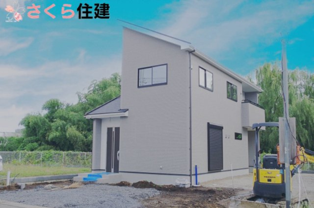 宇都宮市岩曽24-P1　2号棟の外観|デザイン性のある外観となっております