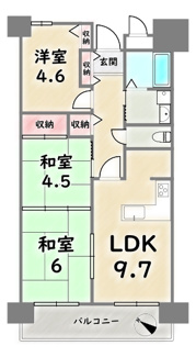 【間取り】 | サンヴェール太秦