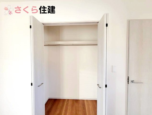 いろどりアイタウン宇都宮市野沢23-P1　12号棟の収納|各居室にはたっぷりの収納を完備◎