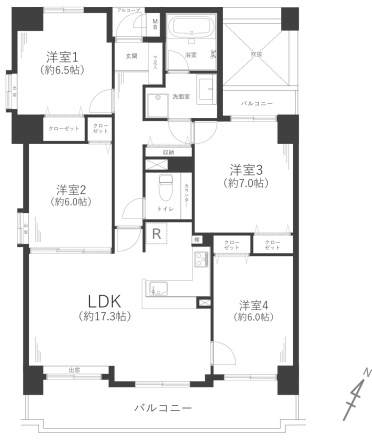 【間取り】 | □■ダイアパレス・エクシード茅ヶ崎■□