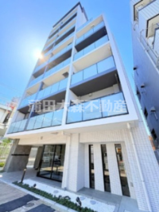 ディアレイシャス平和島の外観|2025年4月築　RC鉄筋コンクリート造地上10階建て総戸数41戸の分譲賃貸マンション
東京都大田区大森西2丁目　京急本線平和島駅近最寄り徒歩2分、大森町駅徒歩12分