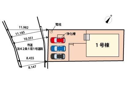 志摩新町　新築戸建の区画図