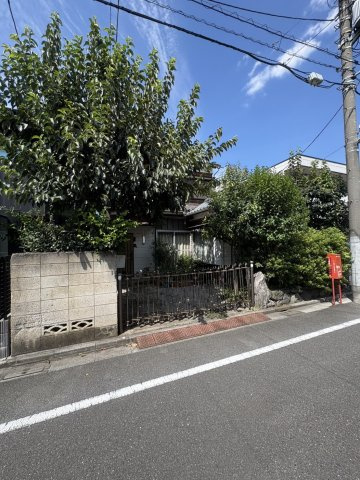 中野区鷺宮二丁目・借地権付き建物の前面道路含む現地写真
