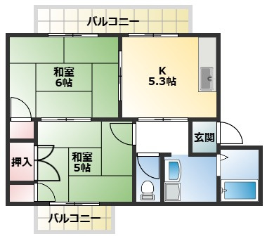 フラット・タームーの間取り