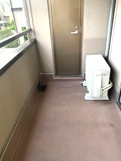 レナジア陽東A棟のバルコニー