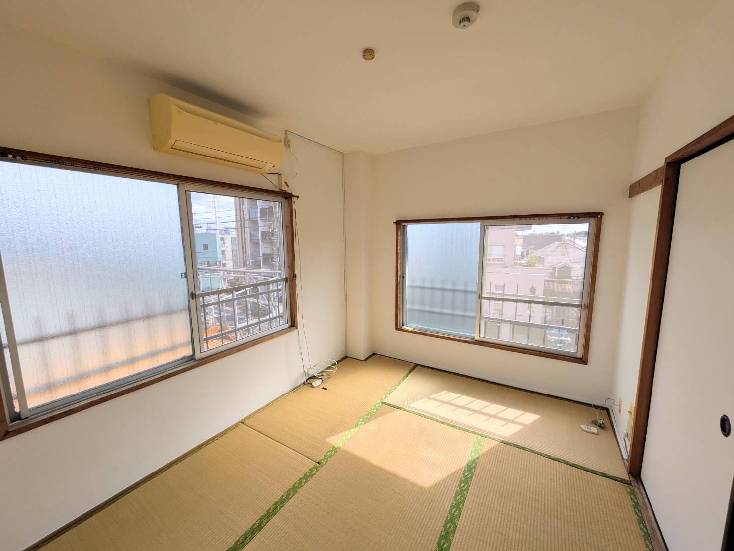 中央マンションのバルコニー