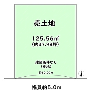 【土地図】 | 右京区梅津開キ町　建築条件なし