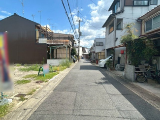 【前面道路含む現地写真】 | 右京区梅津開キ町　建築条件なし