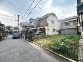 【前面道路含む現地写真】 | 石津町３丁　売土地 | 神石小学校まで徒歩７分！お子様の登下校も安心ですね！