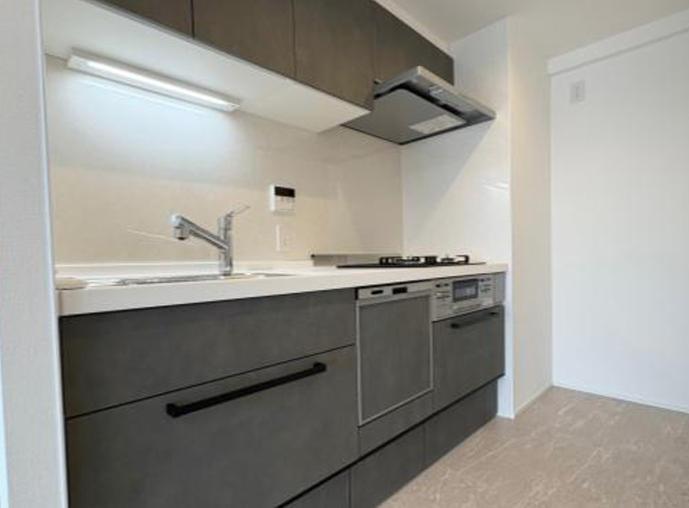 志木南パークホームズのキッチン|キッチンです
グレーの色合いがおしゃれです