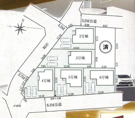 【区画図】 | GRAFARE 川島町中山11期　新築戸建　全6棟　3号棟